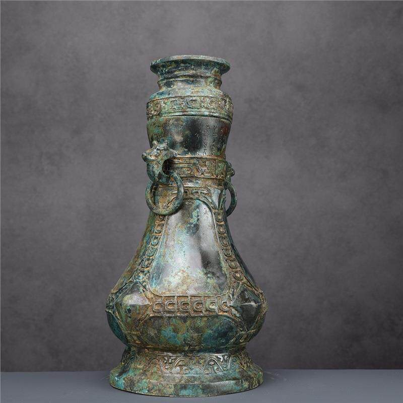 古青铜器摆件十三年星壶容酒器酒樽架摆件博物馆古玩收藏制作