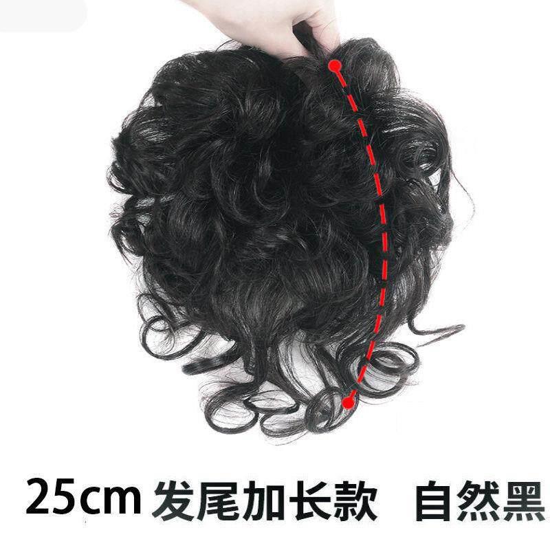 假发短卷发头顶补发片中年自然蓬松遮盖白发假发女短发逼真遮发块