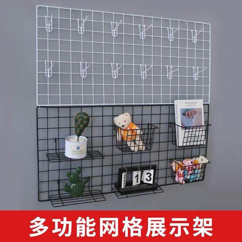 加粗网片网格白色铁丝网架格子铁网防护网服装超市地摊展示架货架