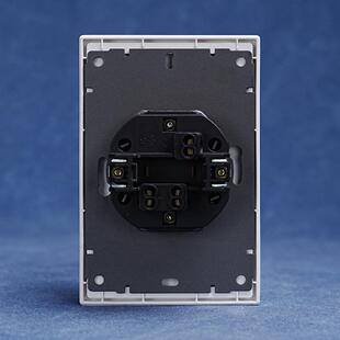 欧标80型欧规法国插座Soft 16A touch肤感PC大板双法插ce认证250V