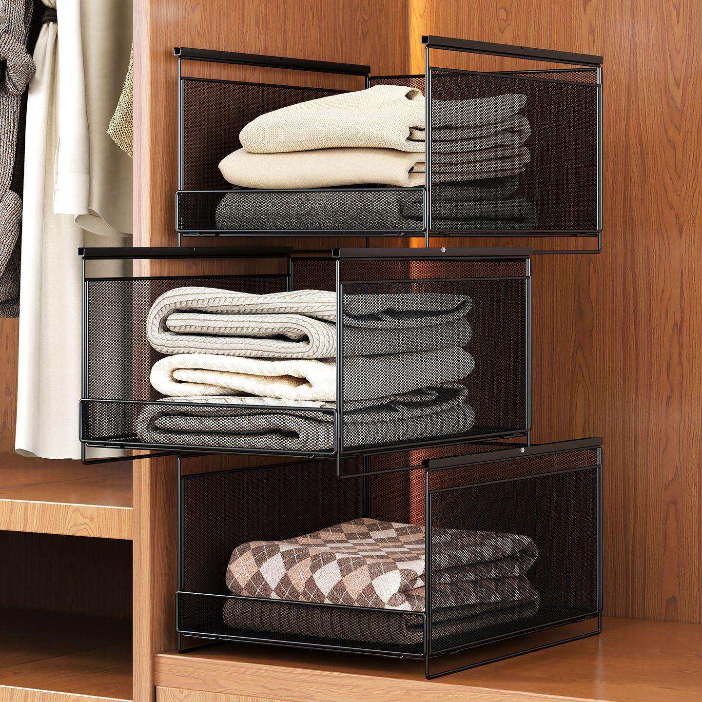 衣柜收纳箱抽屉式拉篮大容量超大筐整理衣服抽拉神器衣物家用卧室