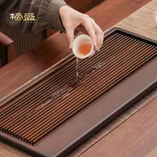 A5L茶盘托家用2竹0F7679M5M25小新款 小型制沥水茶具茶海干泡盘茶