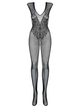 Erotic Open Crotch Bodystocking Lingerie Black Bodysuit Sex0