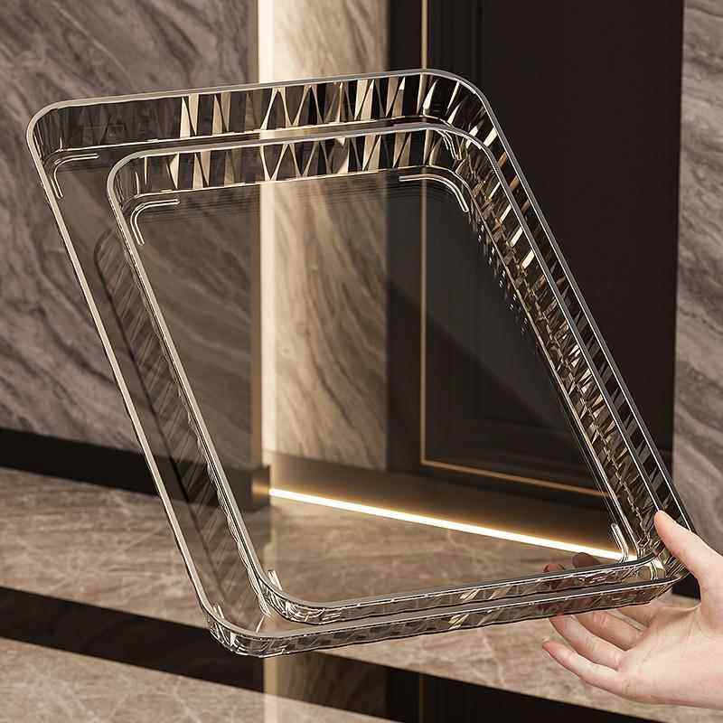 高档收纳长方形托盘高颜值ins风家用客厅茶几放茶杯水杯水果盘子,餐饮具,餐用托盘,淘宝优惠券,粉丝福利购,淘宝优惠卷