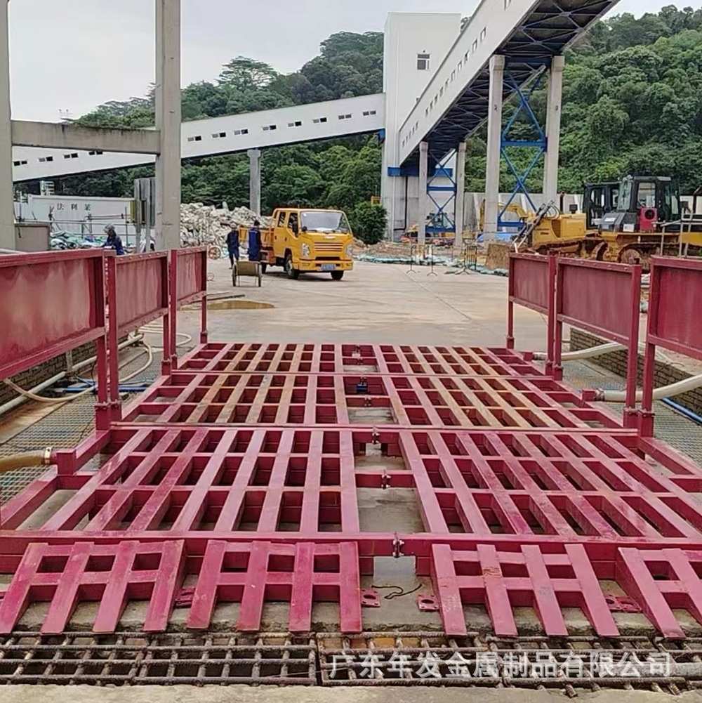 红外线感应工地洗轮机工程全自动洗车机建筑工地渣土车辆洗车平台
