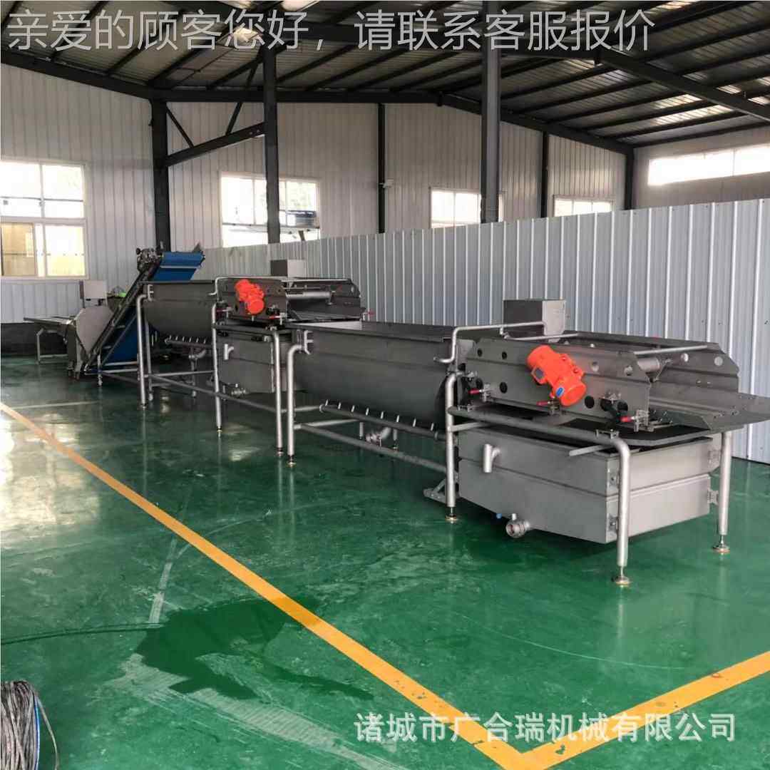 涡流震冬沥水臭清动洗机 白菜瓜净菜加AFS工流水线 氧果蔬涡流洗