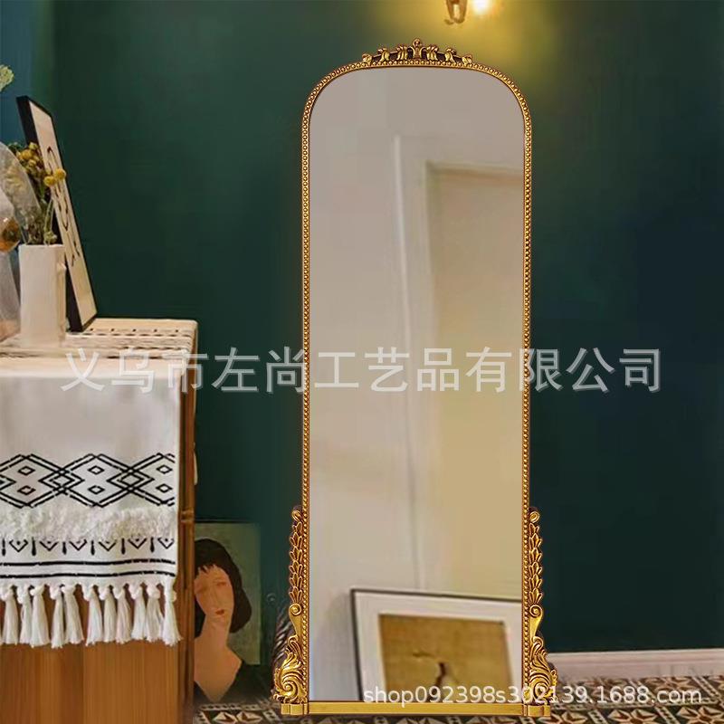 法式浴室镜椭圆壁挂家用卫生间智能化妆镜子网红卧室梳妆镜挂墙式