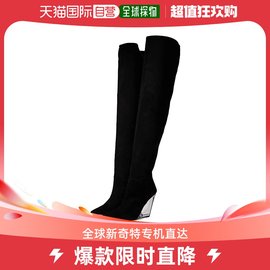 香港直邮潮奢stuartweitzman女士，100路赛特树脂坡跟靴