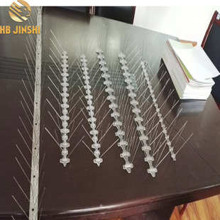 JSRPC504010优质PC材质底座 果园赶鸟器 不锈钢针驱鸟刺 防鸟刺
