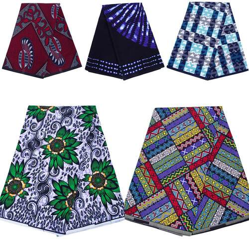 Printed cotton Ankara ethnic batik fabric