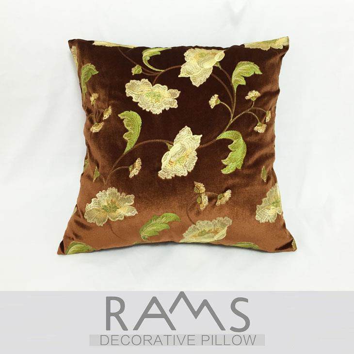 新款床简约中式沙靠发靠垫抱枕新典方枕样板房办古公室头大靠包刺