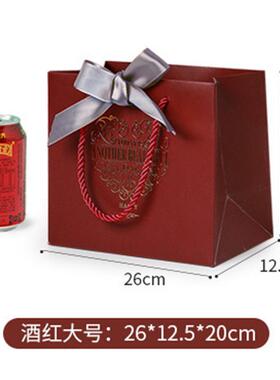 红色礼品盒子结婚伴手礼盒空盒超大号衣服包装盒生日长方形礼物盒