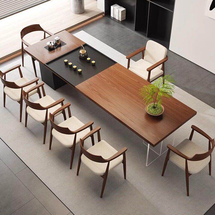 老板办公室大型实木茶桌会客接待泡茶桌高档茶台带茶盘烧水壶一体,住宅家具,家用茶台/茶桌,淘宝优惠券,粉丝福利购,淘宝优惠卷