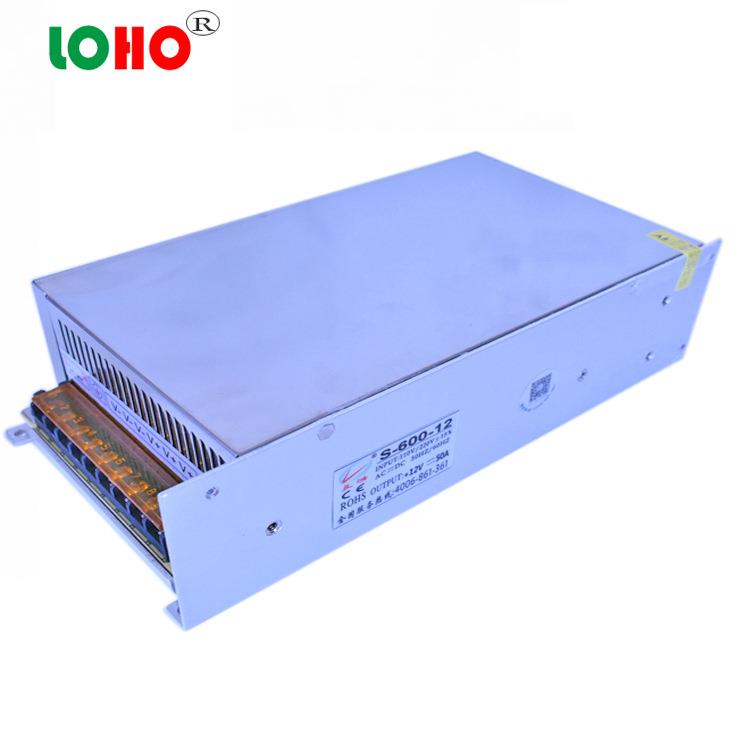 良鸿12V50A开关电源 12V600W电源变压器 600W工控设备电机电源