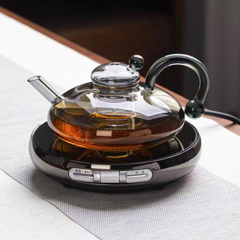 茗凤祥魔术师电陶炉煮茶炉电热炉超薄烧水煮茶家用玻璃壶套装