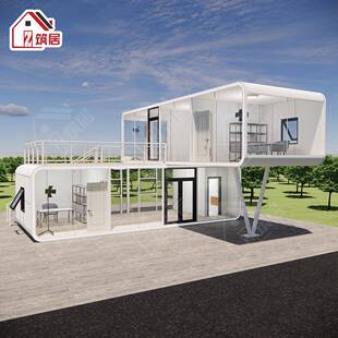 双层苹果舱民宿创意太空舱星空房农庄景区度假村网红酒店别墅屋子