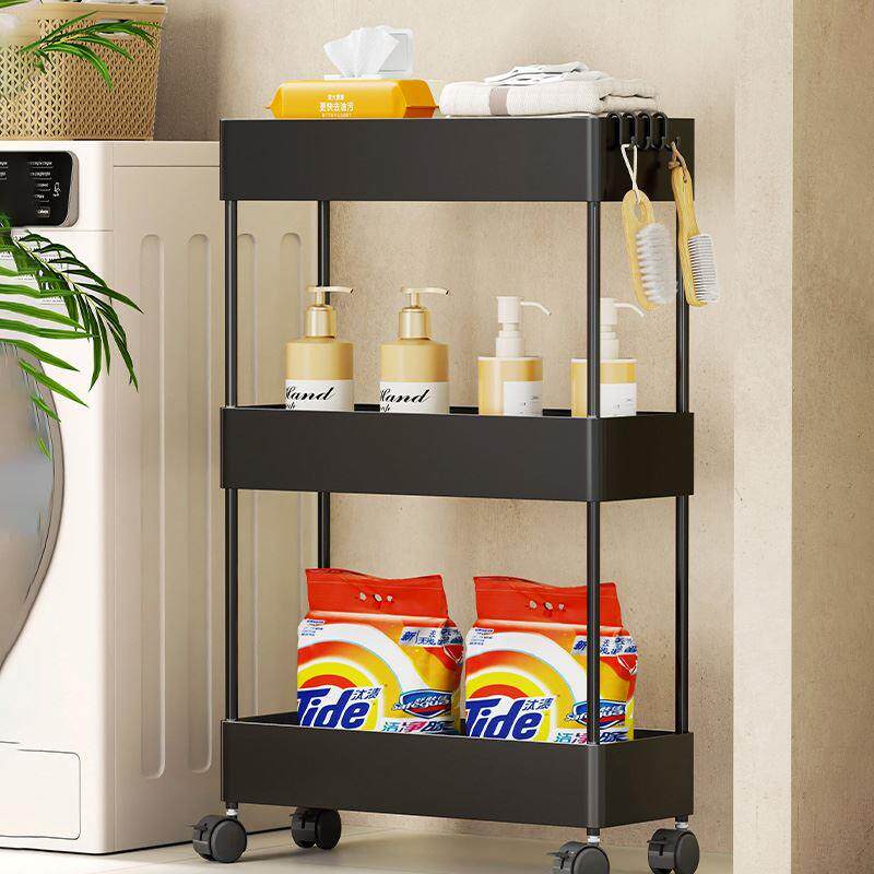 门后夹缝置物架化妆室缝隙浴室超窄款收纳柜极窄架子收纳层架小推