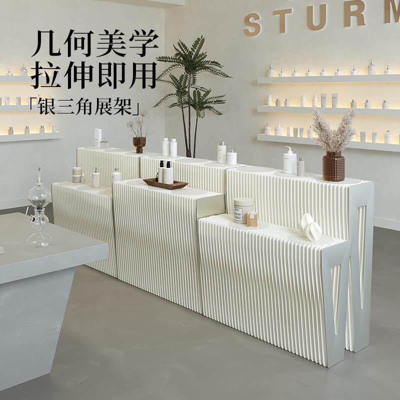 十八纸货架展示柜台中岛线下实体样品珠宝模型产品多层置物陈列架