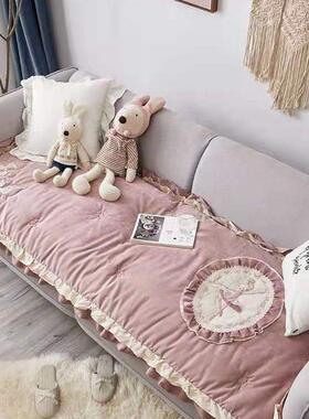 刺绣坐水艺洗棉沙发垫布OQS垫四季通用垫子卧室榻子榻米垫飘窗垫