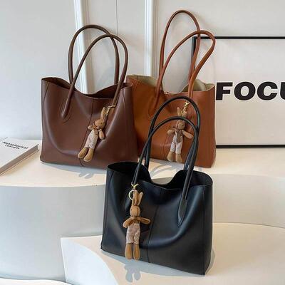 Big tote bag For Women totebag Handbag Chain Leather Bucket