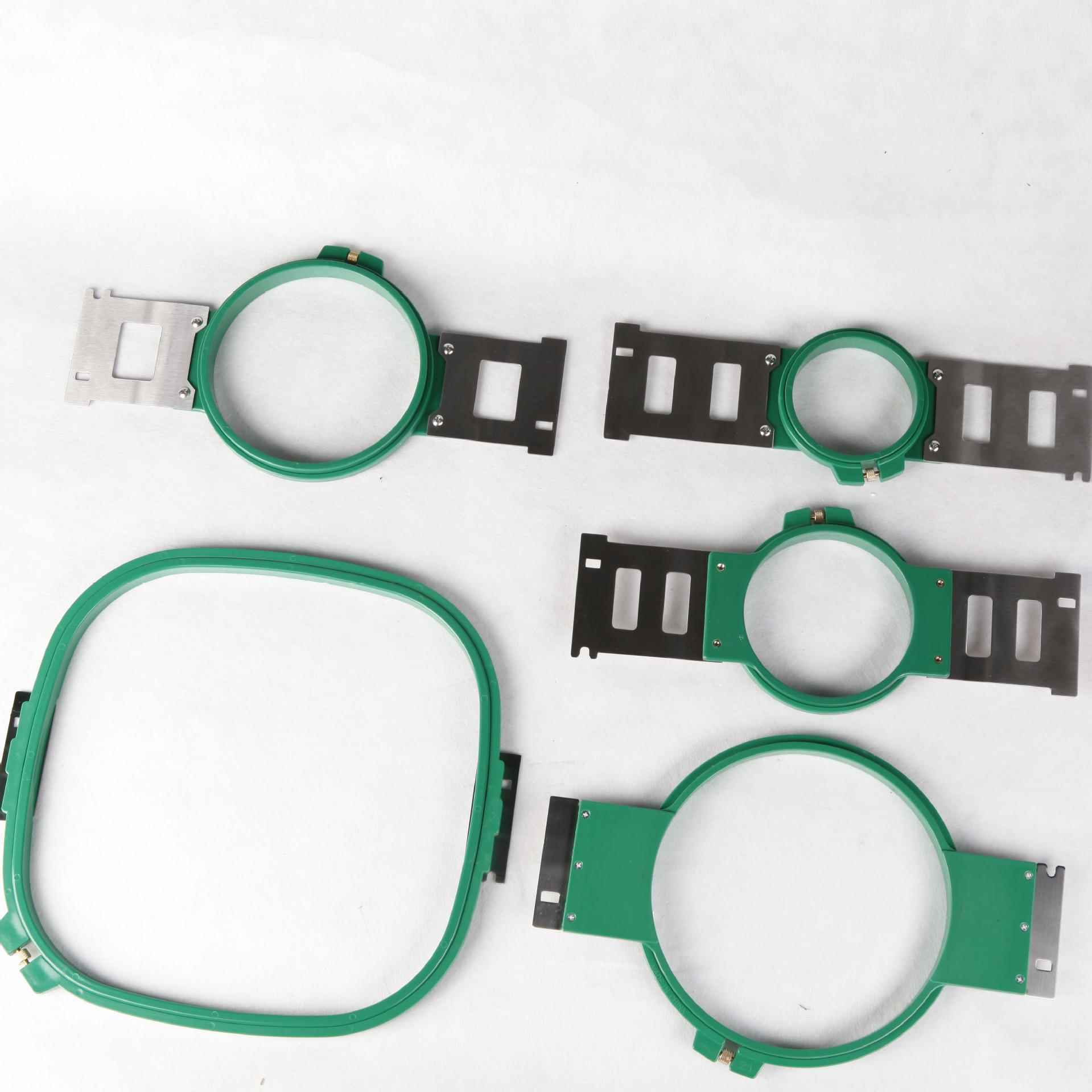 个性定制绣花机单头双头电脑刺绣机配件马头机成衣绣花架5件套