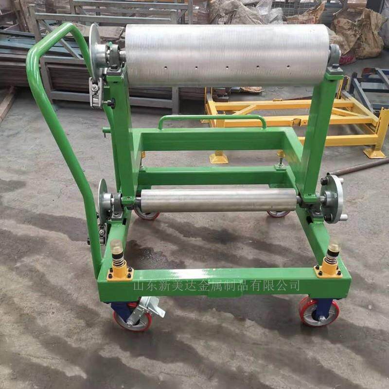 橡胶台车山东厂家销售整体烤漆半钢小车翻转型900货架台车