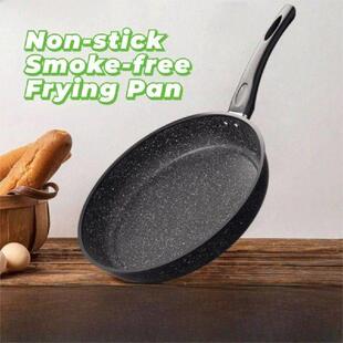 Lid Skillet 28cm Pan with Frying Steak Stone Glass