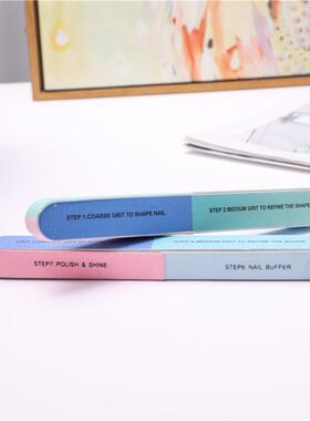 Six-sided matte nail file strip, nail buffer, nail shaping t