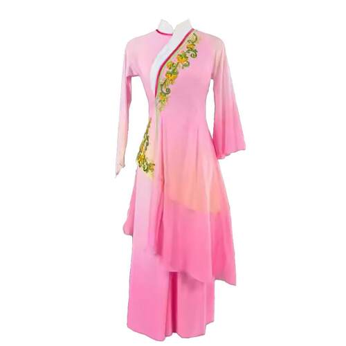 新品儿童醉春风舞蹈演服出女童艺考中国风女歌舞扇服子舞古秧典表