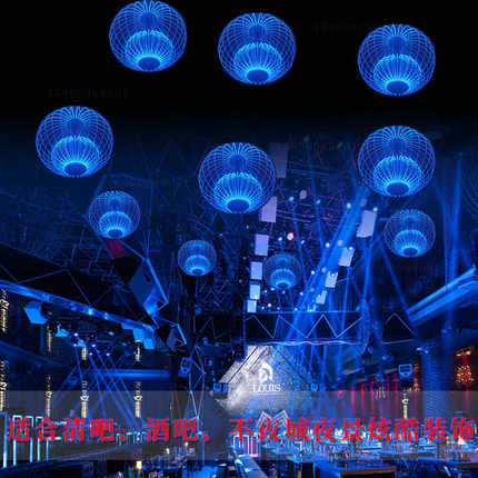 炫彩发光灯笼文旅夜景区特色小镇主题公园装饰灯LED双层水母灯笼