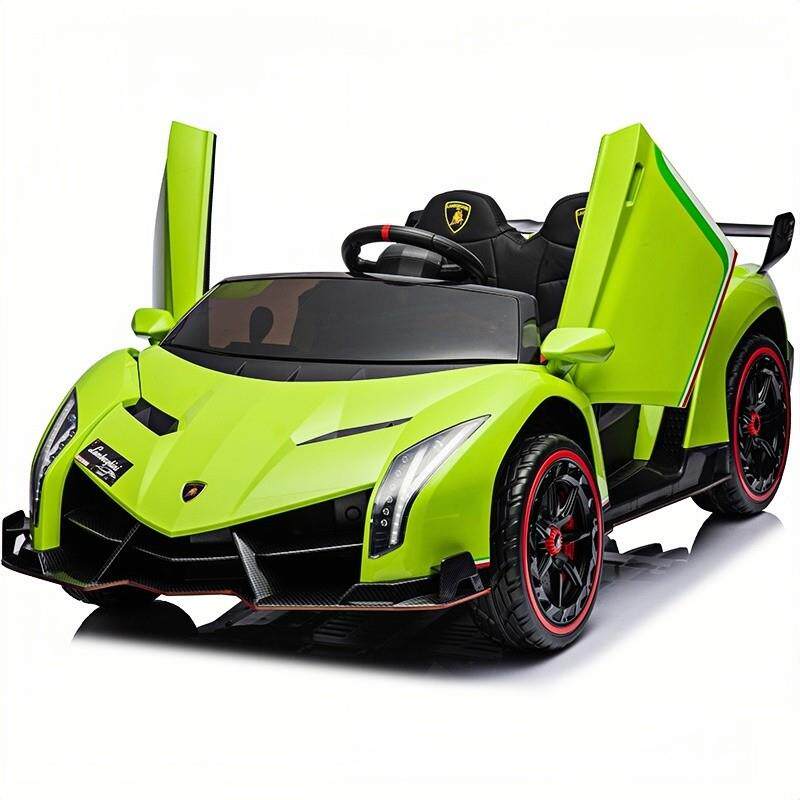 高档跑超大双座兰基孩尼儿童电动车四轮宝宝玩具汽博车可坐人小遥