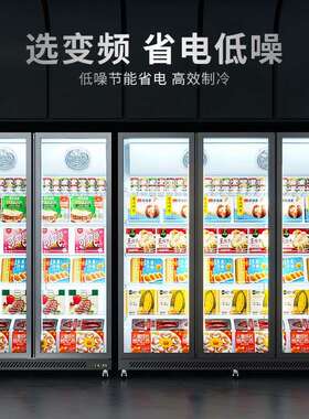 具柜LW1250D匠冷市冻展柜商用急冻商场超冰箱冰淇淋低温柜风冷示