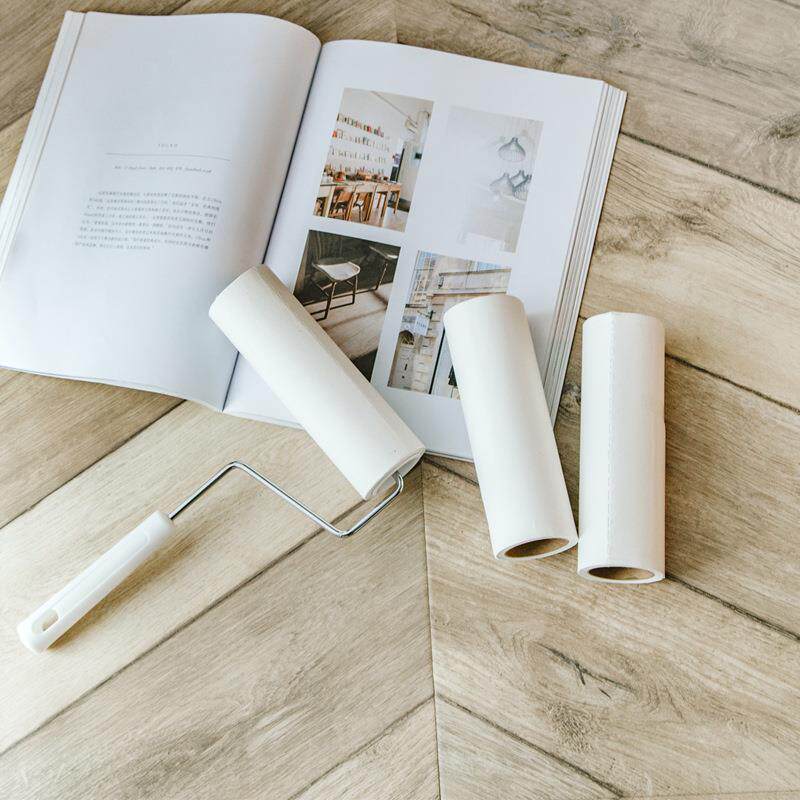 滚刷粘毛毛器滚筒沾毛滚粘滚撕纸粘毛卷806纸纸去可撕式筒替换G^