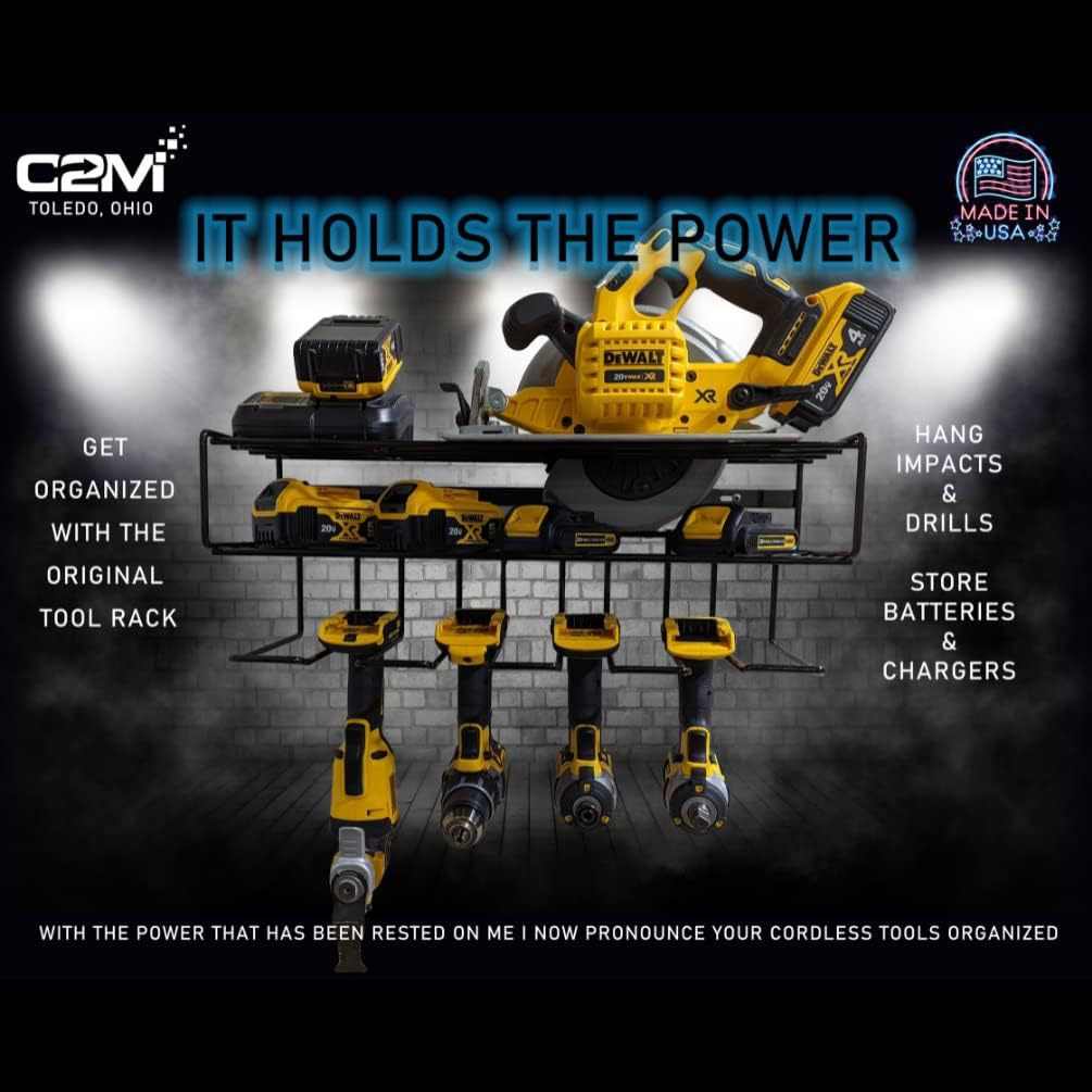 金属现代简约电钻工具收纳架壁挂五金工具存储架车库工具架