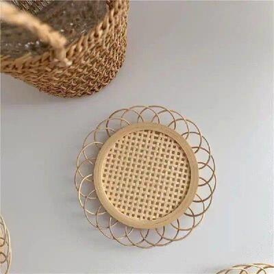 Drink Cup Coffee Coasters Japanese Mat Dining Table