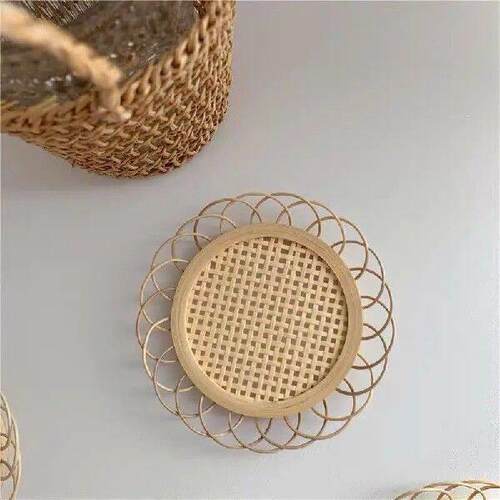 Drink Cup Coffee Coasters Japanese Mat Dining Table