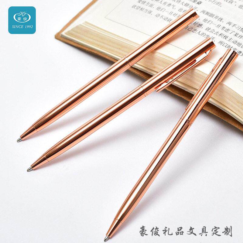 新款多色创意个性0.7mm不断墨笔芯广告笔 档电镀金属圆珠笔pen