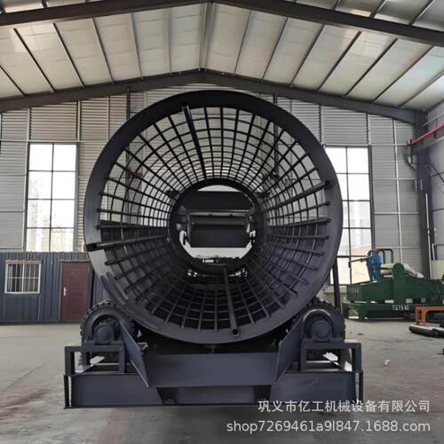 大型无轴滚筒筛砂石分离机全自动茶叶泥土木屑小型筛分机