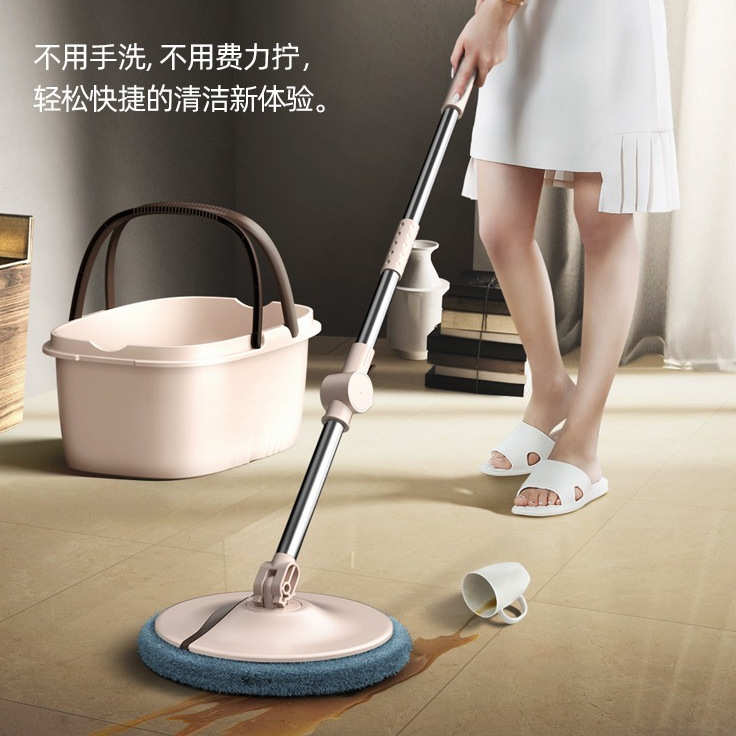 佰宁拖把桶折叠拖把头自动甩干免手洗家用吸水拖地懒人拖把桶