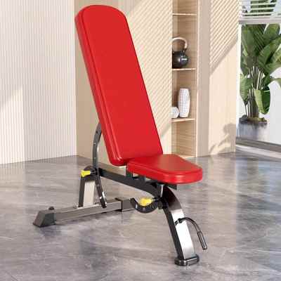 正品器研博多功能哑铃凳家坐健身材仰卧起板健身椅飞用鸟凳专业卧