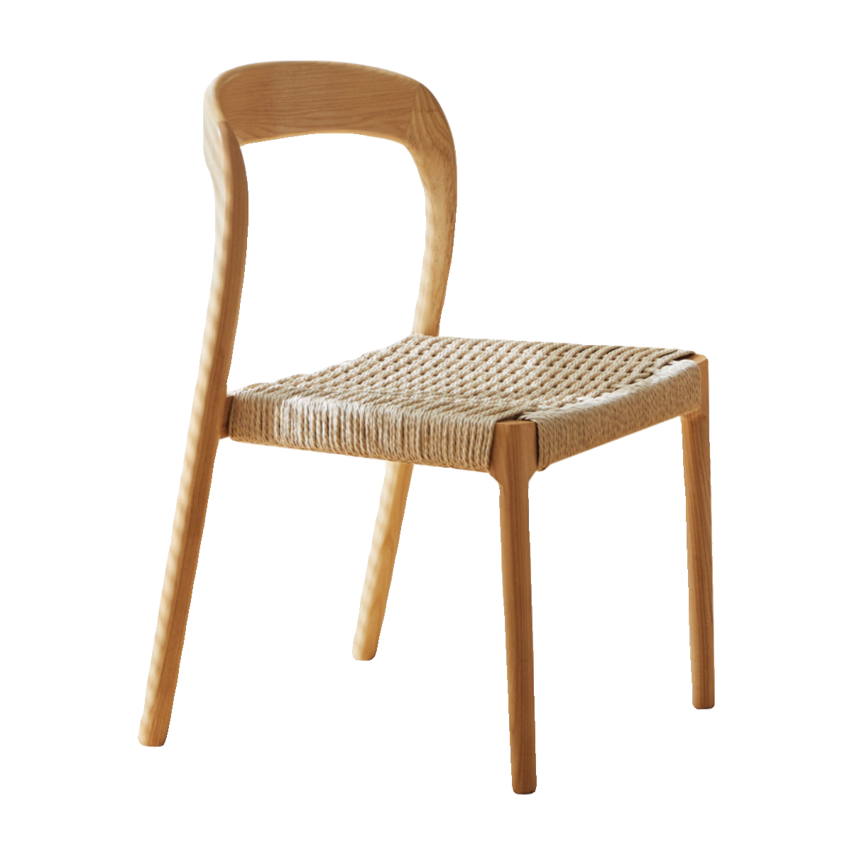 北欧藤编椅子家用中古绳编餐厅侘寂实木餐椅餐厅椅原木靠背书桌椅,住宅家具,餐椅,淘宝优惠券,粉丝福利购,淘宝优惠卷