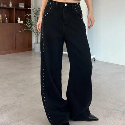 Sell out loss FallFreshness Elasticity Straight Leg Jeans