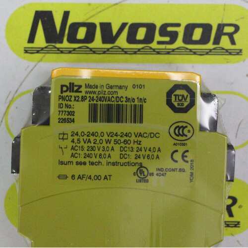PILZ PNOZ X2.8P 777301 777302继电器PNOZ X2.8PC 787301 787302