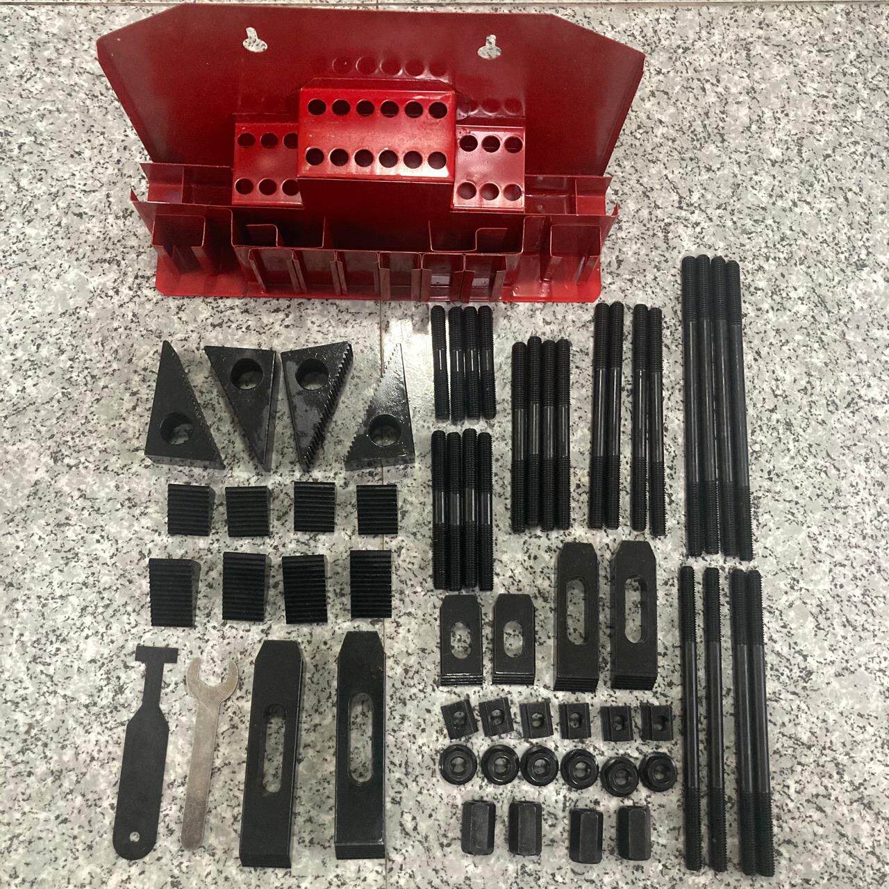 铣床组合压板60件套|加硬万能夹具压板m10×12MM组合压块套装