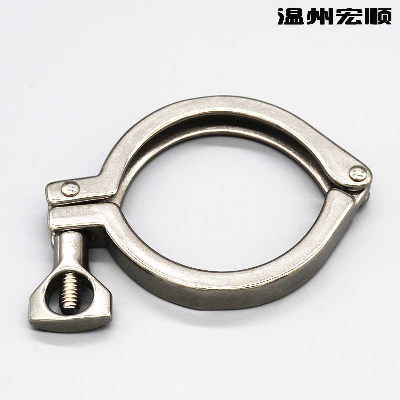 包邮316L材质不锈钢精铸卡箍 快装卡盘锁扣抛光抱箍铸造快开管卡图片