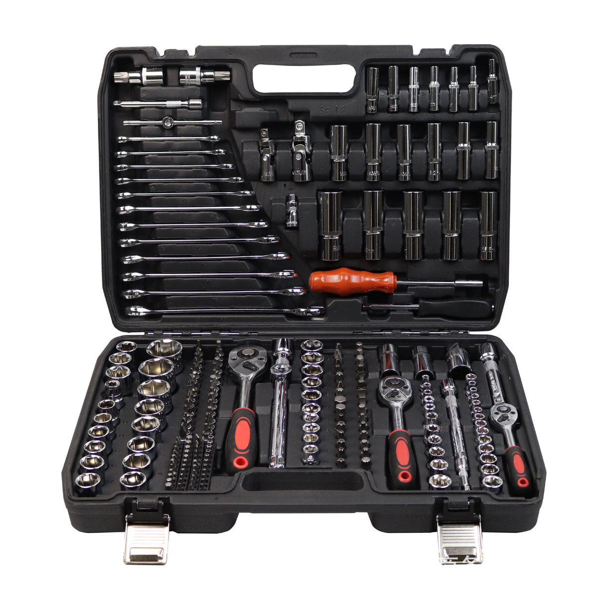 216件套筒组套工具汽修棘轮扳手组合套装215件套筒工具箱