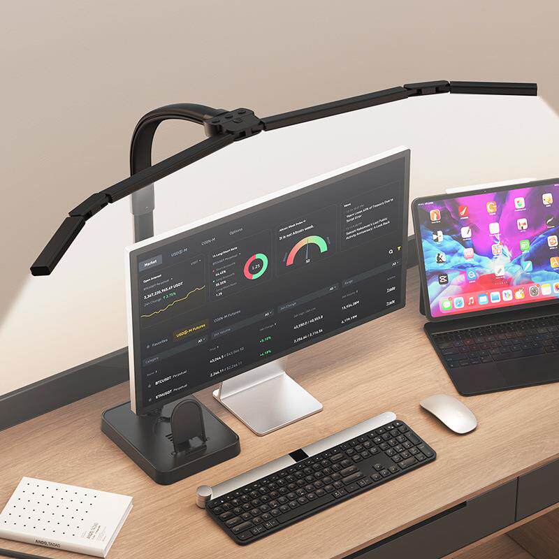 爆款夹扣式LED电脑台幕学屏习工0作护眼补614光灯RG防蓝光双头护