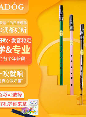 Feadog飞叨爱尔兰哨笛黄铜D调镀镍C调锡笛初学者自学乐器竖吹笛子