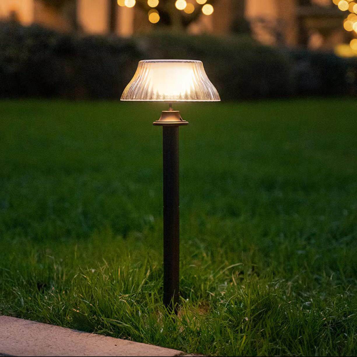 太阳能地插景观灯LED柱头灯光控户外庭院花园阳台装饰灯光免布线