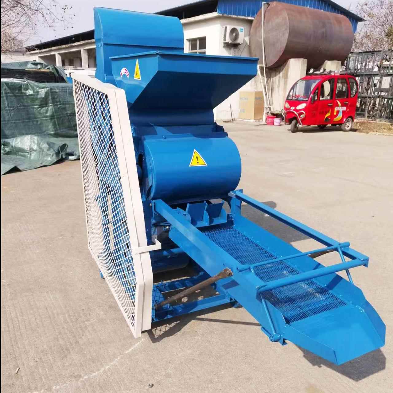 河南商用花1D-26生去壳生机动电花生扒皮1时产吨花脱粒机花生剥壳